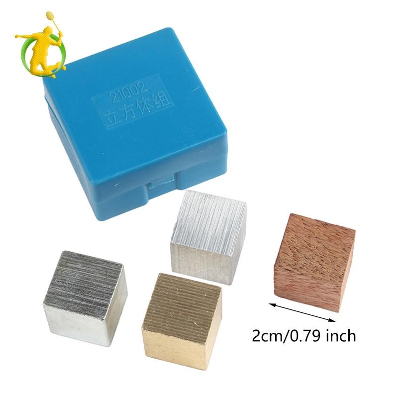 Bộ khối mật độ, sắt, gỗ, đồng, khối nhôm, công cụ giảng dạy học tập di động cho thí nghiệm khoa học trong phòng thí nghiệm