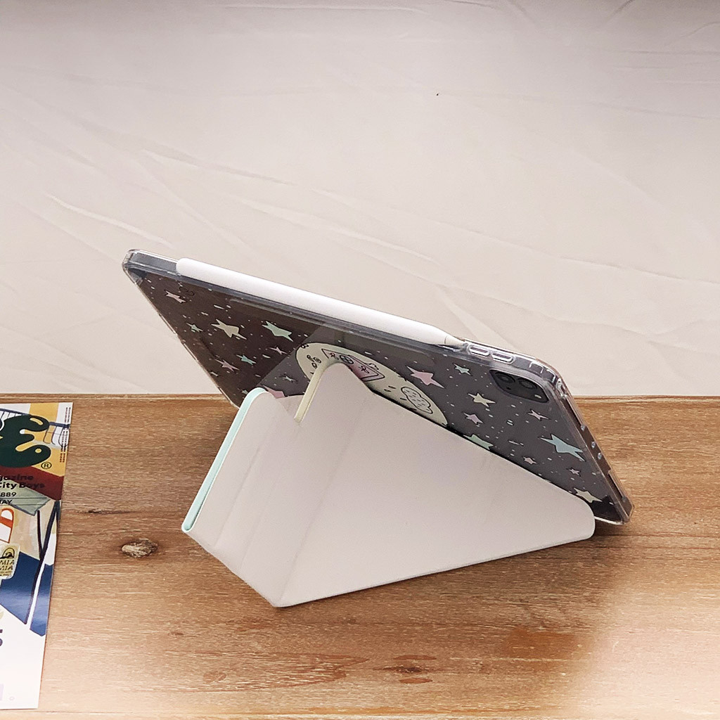 Vỏ Có Thể Tháo Rời Cho Mini6 Mini7 IPad 5 6 7 8 9 10th Air2 Air3 Air4 Air5 Air6 10.9 "Pro10.5 Pro11 Pro12,9 2018 A16 Air M2 Pro M4 11 13 2024 Bao Da Cây Họa Tiết Chó Con