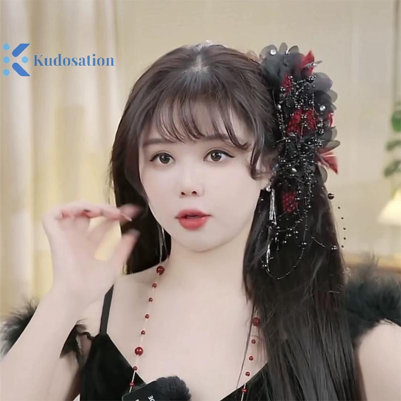 Kudosation Thời Trang Thanh Lịch Hoa Ngọc Trai sel Kẹp Nữ Mũ Phụ Kiện Tóc Trang Trí