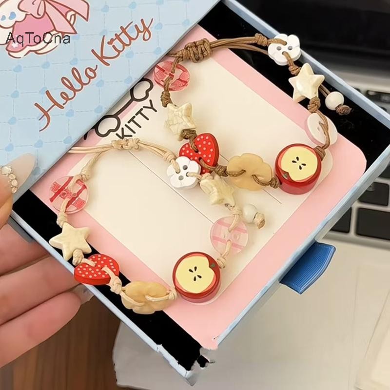 AqToCna Vintage Ngôi Sao Gốm Dây Vòng Tay Nữ Cô Gái Ngọt Ngào Phong Cách Bohemian Có Thể Điều Chỉnh Lắc Tay Trang Sức Phụ Kiện Quà Tặng HGVN