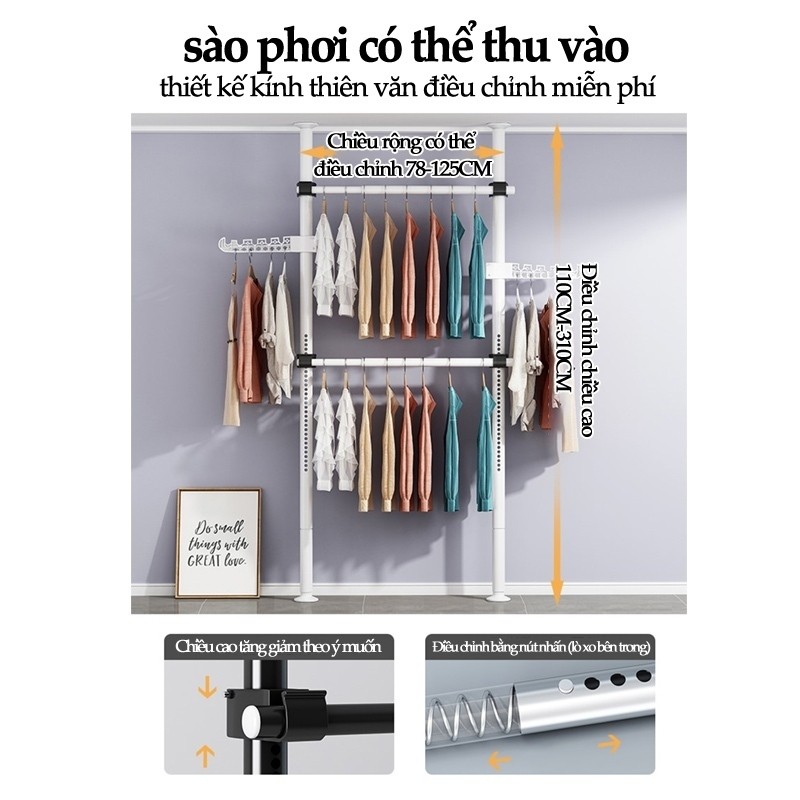 𝐎𝐥𝐢𝐟𝐞 Thanh Treo Không Cần Khoan Giá Treo Quần Áo Dung Tích Lớn Giá Treo Quần Áo Đẹp