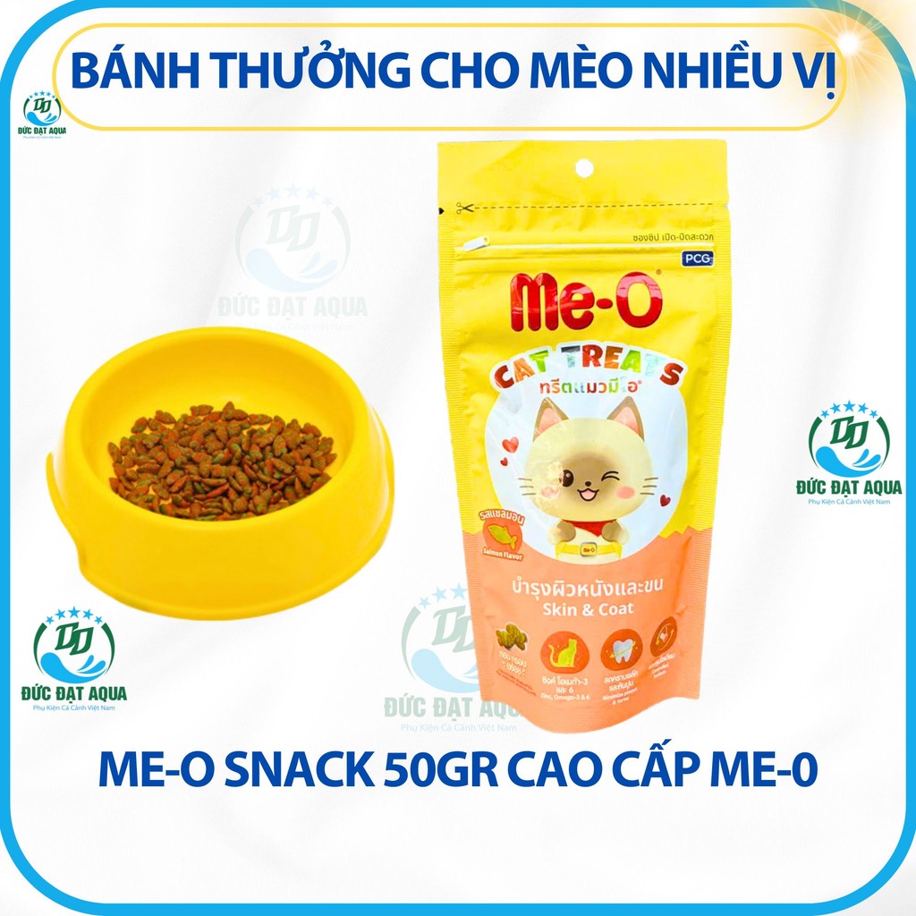 Bánh Thưởng Cho Mèo Nhiều Vị - Me-O Snack 50gr Hương vị thơm ngon & giòn tan.- Cải thiện thị giác 3