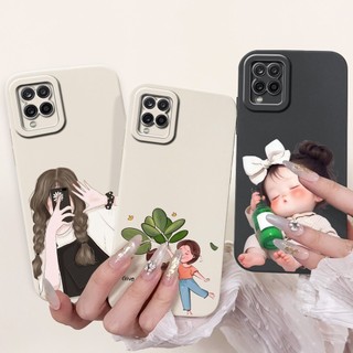 Dành Cho Samsung Galaxy A12 Vỏ SM-A125F Vỏ Chống Sốc Hình Thỏ Dễ Thương Hoạt Hình Silicon Mềm Ốp Lưng Điện Thoại Samsung M12 F12 5G Vỏ