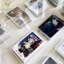 Hộp lưu trữ bằng nhựa trong suốt mới Photocards Hộp lưu trữ thẻ nhỏ Hộp sắp xếp để bàn Hộp phân loại Văn phòng phẩm VN