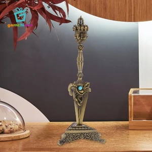 Tây Tạng Dorje Vajra Pestle Brass Pestle Thủ công Phật giáo cho nghi lễ Sadhana