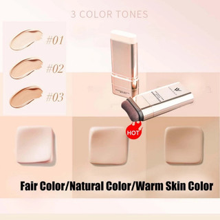 VIVIEN BEAUTY Foundation Double-Head Eraser Foundation Stick Concealer Oil Control Chống thấm nước Trang điểm lâu trôi Làm sáng Kem nền dưỡng ẩm da mặt