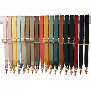 Dây đeo vải canvas rộng 2.5CM màu đồng nhất, phù hợp với túi mini Evelyn, dây đeo vai dài điều chỉnh, phụ kiện thay thế dây đeo túi canvas