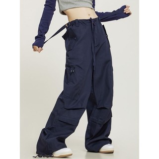 ESEA Unisex Hip-Hop Retro Nhiều Túi Quần Rời Để Mặc Thường Ngày