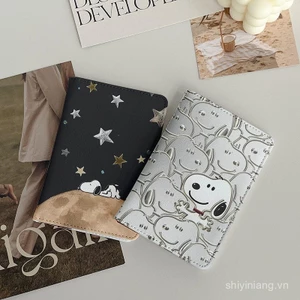 Túi đựng hộ chiếu Snoopy Anime, túi bảo vệ tài liệu, hộp đựng thẻ đa chức năng