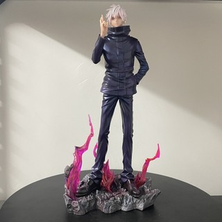 33cm Lx Jujutsu Kaisen Gojo Satoru Nhân vật hành động Pvc với 2 đầu