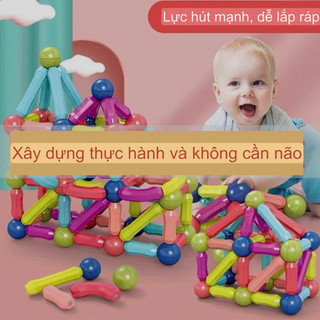 Ghép Hình Nam Châm 64 Chi Tiết Đồ Chơi Thông Minh Cho Bé