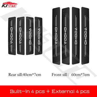 Cửa Ô Tô Ngưỡng Sill Bảo Vệ Phía Sau Thân Xe Ốp Lưng Bảo Vệ Miếng Dán Đề Can Cho Omoda C5 E5 S5 C9 Phụ Kiện Nội Thất