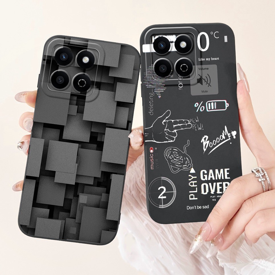 Ốp Lưng Silicon Mềm Cho Honor X7C 4G Ốp lưng Huawei Honor 200 Smart Play 60 Plus Ốp Lưng Phi Hành Gia Rồng Động Vật Họa Tiết Vỏ