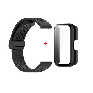 [Vỏ bảo vệ, Dây đeo đồng hồ, Phim bảo vệ] Thích hợp cho Samsung Galaxy Fit 3 SM-R390, Dây đeo dự phòng, Dây đeo silicon, Bảo vệ màn hình