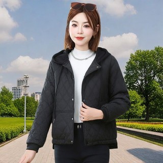 Áo khoác Cotton nhẹ mùa đông phong cách mới Áo khoác Cotton có mũ trùm đầu thời trang Áo khoác Cotton nhẹ