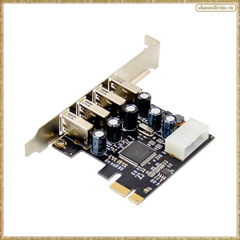[K O G X] 1 Bộ Thẻ Bộ Chuyển Đổi PCIE USB2.0 MCS9990 Chipset Cho Phép Đổi Nóng Thẻ Nâng USB Đa Cổng Thẻ Mở Rộng USB