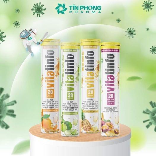 Ảnh TPBVSK Vitatinfo - Viên Sủi Hỗ Trợ Tăng Cường Sức Khỏe Bổ Sung Vitamin Khoáng Chất Lọ 20 Viên 1