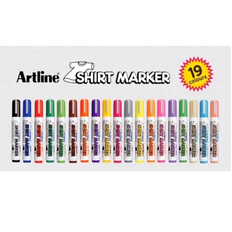 Bút dạ, bút lông, bút phớt vẽ áo không phai màu, Shirt Markers Artline EKT-2