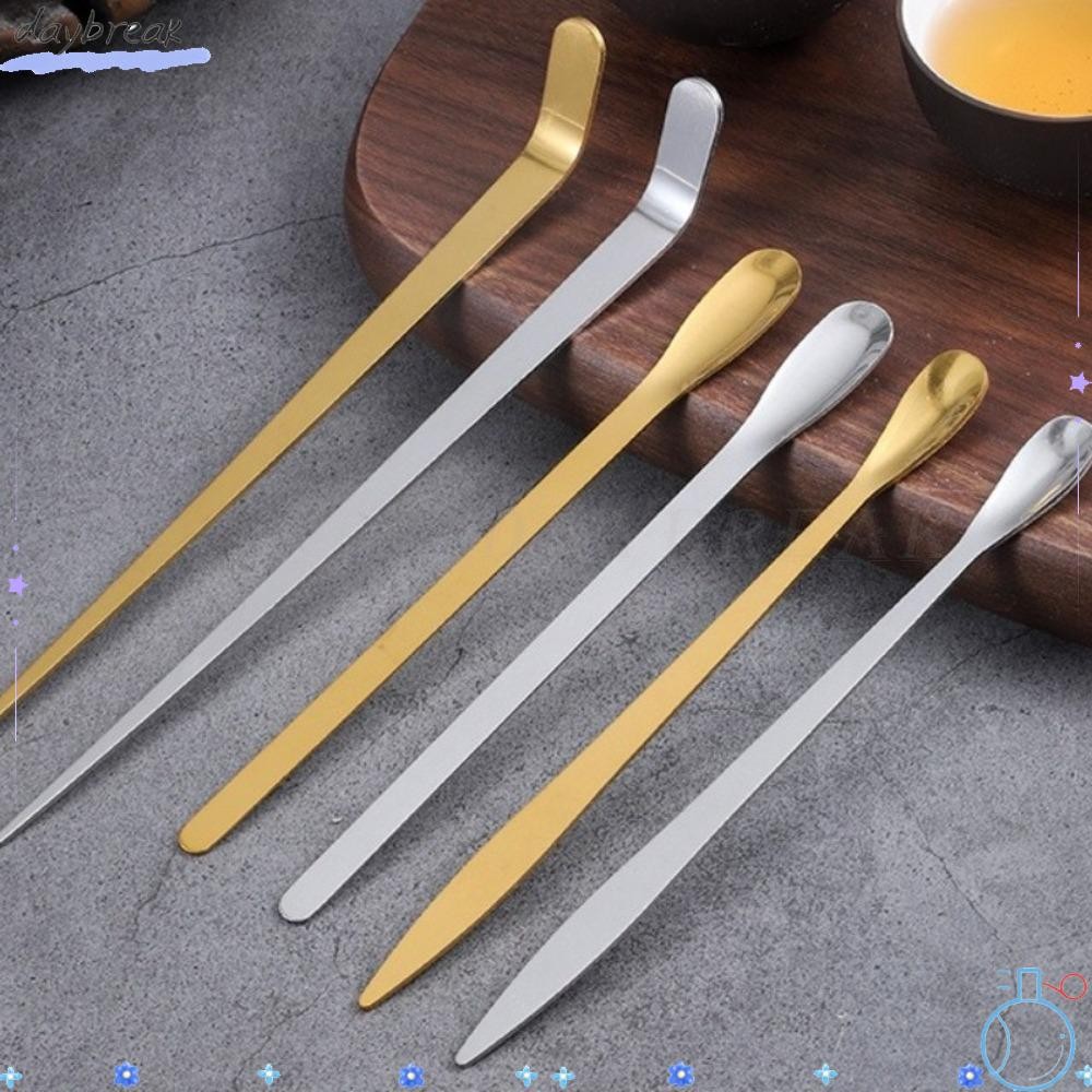 Que trà DAYBREAK, Thìa Matcha bằng thép không gỉ truyền thống, Muỗng trà lá Nhật Bản Dụng cụ nhà bếp