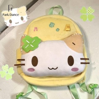 Ba lô mèo Nhật Bản Kitten Túi hoạt hình sang trọng Dung tích lớn Khâu thêu Ba lô
