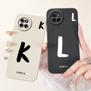 Vỏ Chữ Cái Dễ Thương Cho Itel S23 S665L / S23 Plus S681LN Vỏ Silicon Đen Trắng Chống Sốc Cho ItelS23 S 23 S23 + Capa