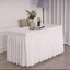 Khăn trải bàn SHUPUN, Khăn trải bàn trang trí bàn hình chữ nhật 120 * 60 * 75cm, Khăn trải bàn gấp phong cách xếp nếp lớn Khăn trải bàn tiệc Tiệc cưới