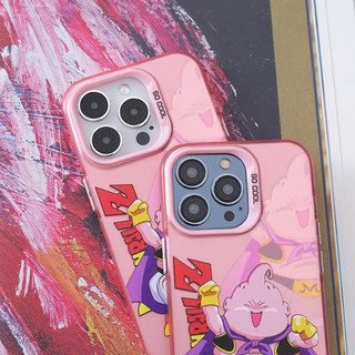 Anime Dragon Ball Majin Buu Pink Matte Phim Hoạt Hình Vui Nhộn Vỏ Điện Thoại Cho iPhone 17 16 15 14 13 Pro Max