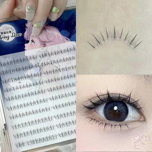 Lông mi phân đoạn dưới DIY Wispy dưới lông mi giả để trang điểm du lịch dự tiệc hàng ngày