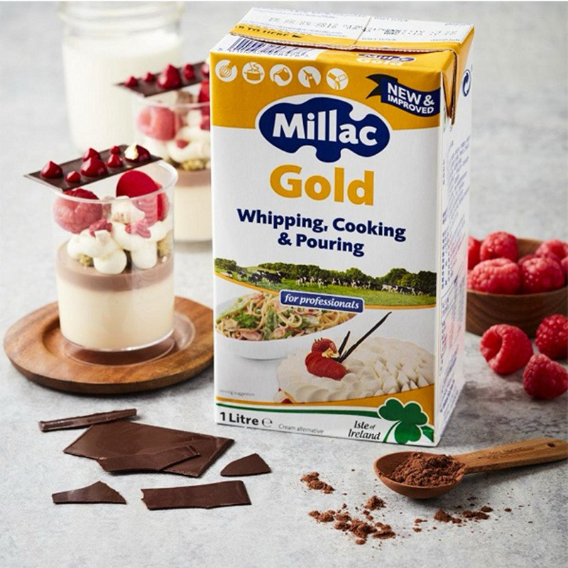 Kem Sữa Tươi Millac Gold 1L, Kem Whipping Cooking Và Pouring Đa Ứng Dụng Làm Bánh, Nấu Ăn, Pha Chế