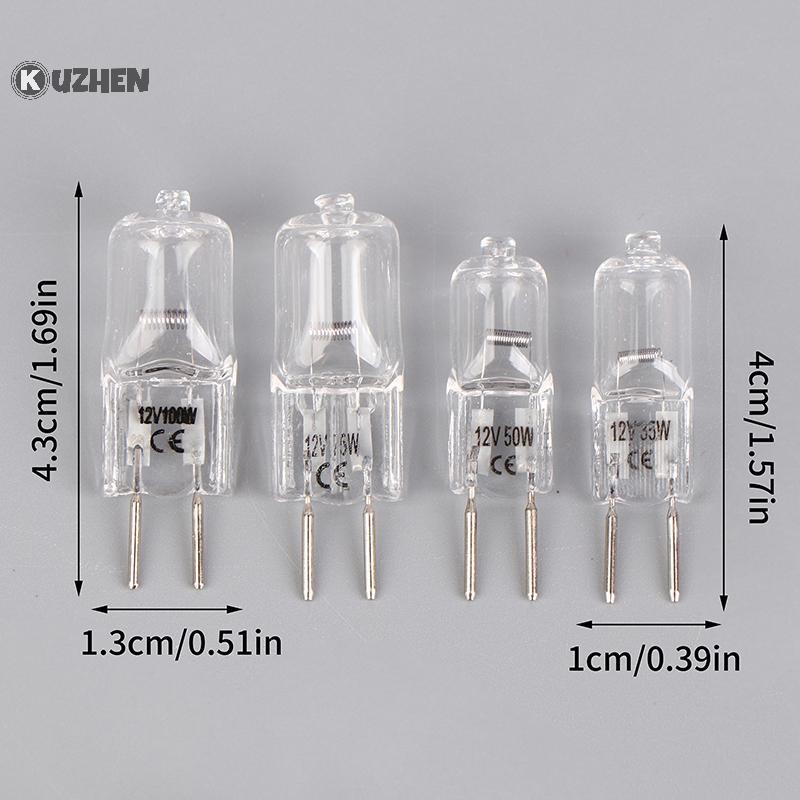 KUZHEN 1Pc Bóng Đèn G6.35 12V 20W/35W/50W/70W/100W cho máy làm việc, kính hiển vi, dụng cụ quang, đèn hương thơm