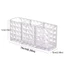 Hộp lưu trữ cọ trang điểm FAVORITEGOODS, 3 lưới đựng mỹ phẩm, Bàn chải lông mi bền Acrylic đa năng Bàn sắp xếp