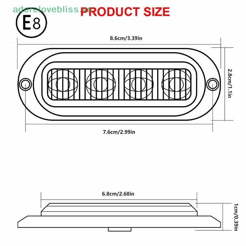 THÊM 12V 24V Xe Tải LED Bên Đánh Dấu Đèn Xe Trailer DOT E8 Mark Phản Quang Van Giải Phóng Đèn Cho Xe Tải RV Xe Buýt Thuyền BSS