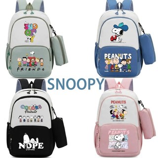 Ba lô Snoopy ba lô thông thường hai mảnh dây đeo vai thoáng khí nhẹ ba lô sức chứa lớn quà tặng học sinh