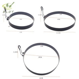 [ELOY] 9 / 10 / 15 / 20cm Khuôn Bánh Pancake Khuôn Kim Loại Chiên Trứng Shaper Chống Dính Vòng Nấu Trứng VN