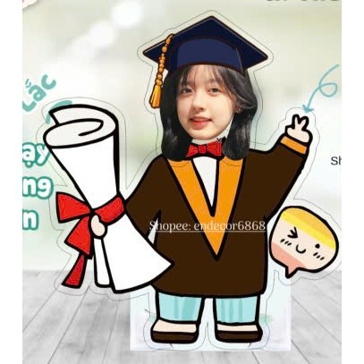 Standee lắc đầu chạy bằng pin cử nhân tốt nghiệp- Sango