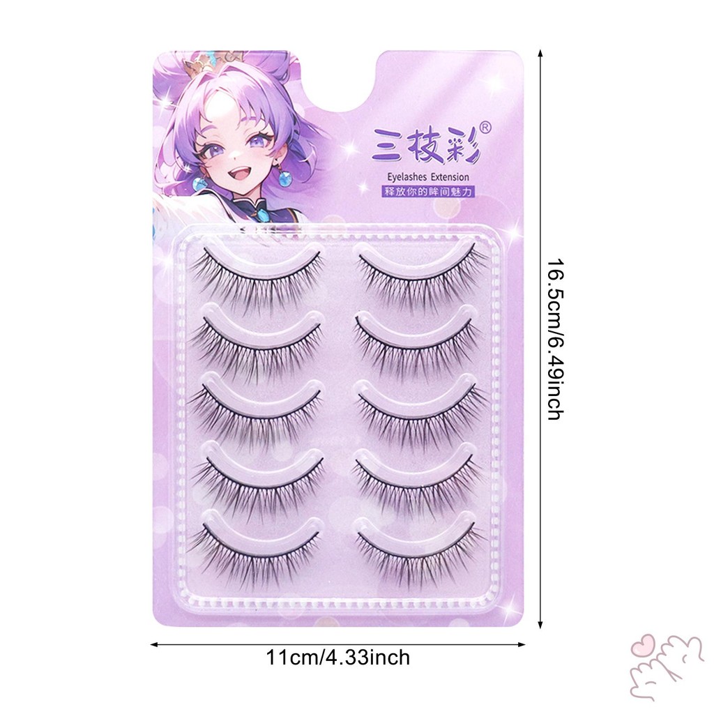 Dây Đen DIY Lông Mi Giả Lông Mi Lông Tơ Tự Nhiên Wispy Mi Món Quà Hoàn Hảo Cho Bé Gái Hoặc Nữ