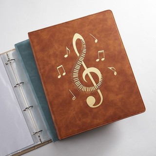 💦Bìa da đựng bản nhạc, bìa rời cho đàn piano, bìa tài liệu A4, bản nhạc mở rộng, không phản chiếu, trong suốt, có trang chèn