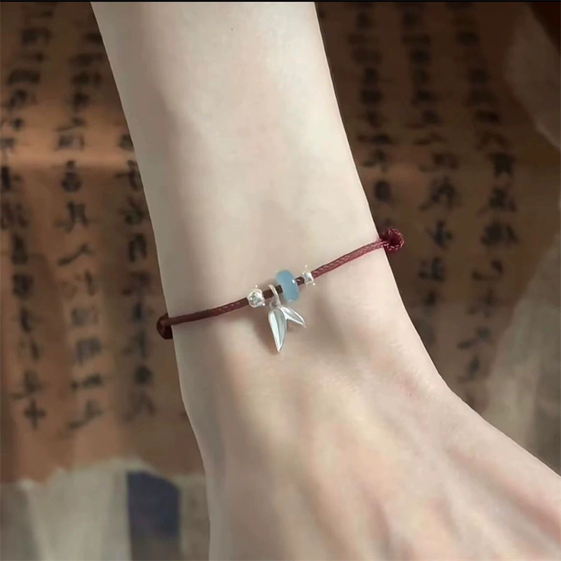 [YUNYUAN] Vòng tay Qian Ruyi phong cách Trung Quốc mới dành cho nữ có dây dệt Thiết kế thích hợp tinh tế Cảm giác tay Trang sức Vòng tay người bạn thân đa năng