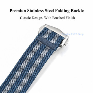 Cao Cấp NATO Nylon Dây Đeo Đồng Hồ Cho OMEGA Seamaster De Ville Mặt Trăng Đồng Hồ Vải Dây Đeo Đồng Hồ Dòng Hành Tinh Dây Đeo Tay Thay Thế Nữ Đồng Hồ Phụ Kiện
