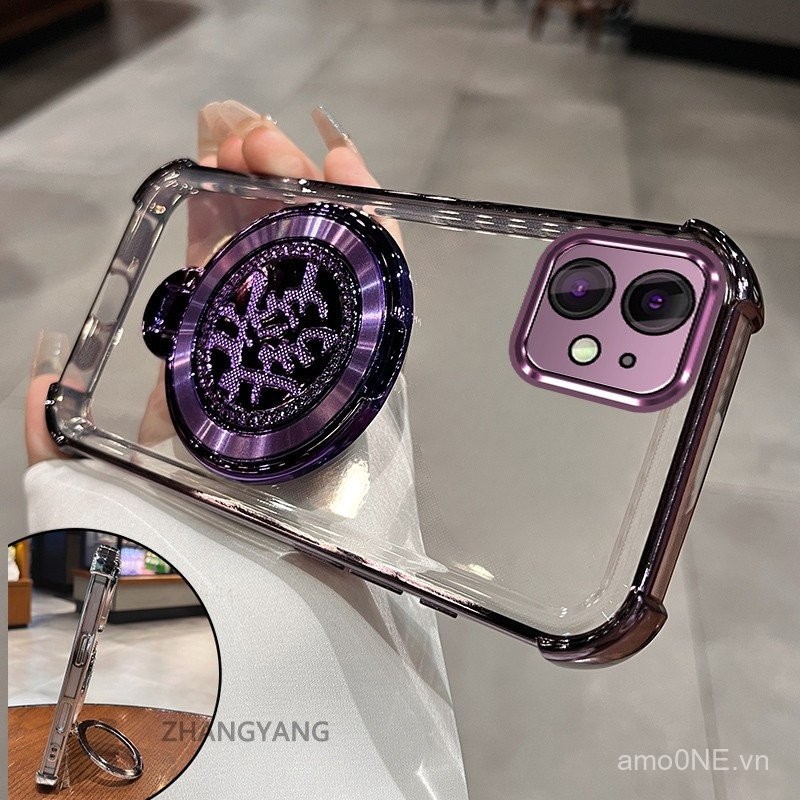 Ốp cho iPhone 12 Iphone 12 PRO iPhone 12 Pro Max Ốp điện thoại chống rơi trong suốt mạ điện bốn góc ốp điện thoại TPU mềm thiết kế phong phú thẩm mỹ cymwx02