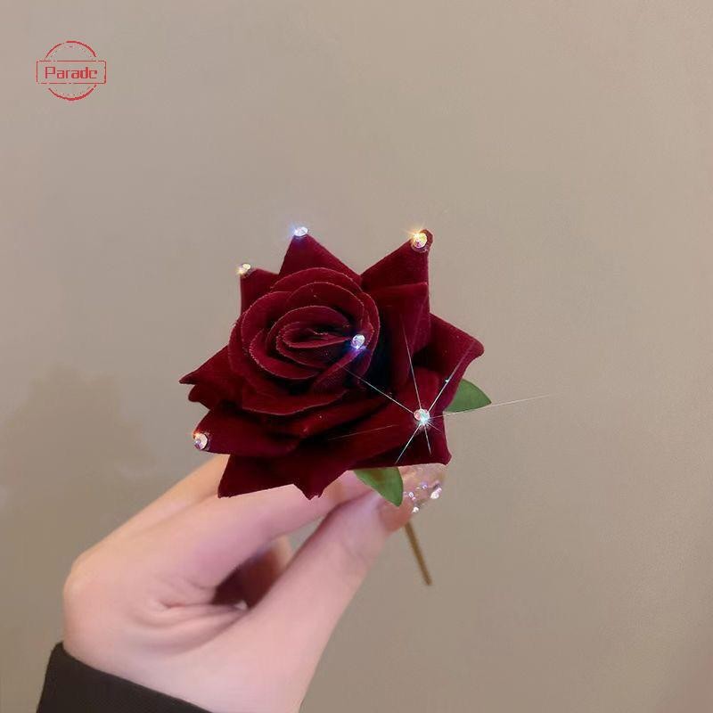 Cuộc diễu hành Lãng Mạn Hoa Hồng Đổ Xô Kẹp Tóc Hoa Có Kim Cương Giả Dành Cho Nữ VN
