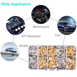 Thiết bị đầu cuối lắp NEAVERLER, Thiết bị đầu cuối uốn bằng đồng thau màu bạc vàng, Đầu nối dây cách điện tay áo