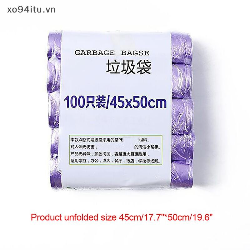 Xoitu 5 Cuộn 1 Gói 100 Chiếc Hộ Gia Đình Dùng Một Lần Túi Đựng Rác Nhà Bếp Túi Rác Vệ Sinh Túi Rác Túi Nhựa VN