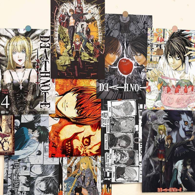 Bộ Poster Death Note (20 Poster) – Có Light Yagami, Misa Amane, Ryuk và L, Anime Wall Art cho Phòng ngủ & Phòng ký túc xá