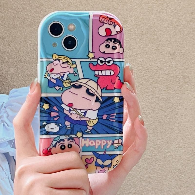 Ốp Lưng Cho Huawei Honor 90 Lite P30 Mate 30 40 Pro P40 Nova 9 SE 10 SE 11 5T 7 Pro Ốp Lưng Ngộ nghĩnh Crayons Shin-chans Kem Dễ Thương Vồng Cạnh Camera Bảo Vệ Mềm Mại