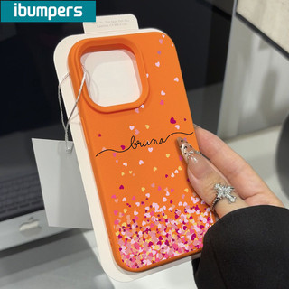 ibumpers Ốp Lưng iPhone Xinh Đơn Giản Mưa Cánh Hoa Hình Trái Tim Họa Tiết Da Ốp Điện Thoại Dày Dặn Silicon Mềm Chống Sốc Chống Bẩn Cho Iphone 16 15 14 12 13 11 Pro Max IP 7 8 Plus X XS XR