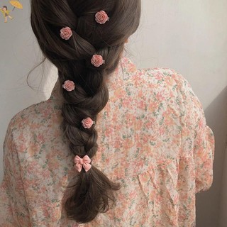 [GOU] 5 Chiếc Cô Gái Dễ Thương Hồng Hoa Trái Tim Nơ Đào Kẹp Tóc Ngọt Ngào Tóc Bện Kẹp Tạo Kiểu Tóc Bobby Pin Cho Nữ VN