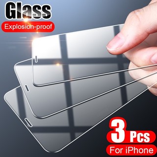 3 Kính Cường Lực Cho iPhone 16 15 Pro Max 6 6s 7 8 16 Plus SE 2020 X XS Max XR 11 12 13 Mini Pro Max Bảo Vệ Màn Hình Phim Bảo Vệ