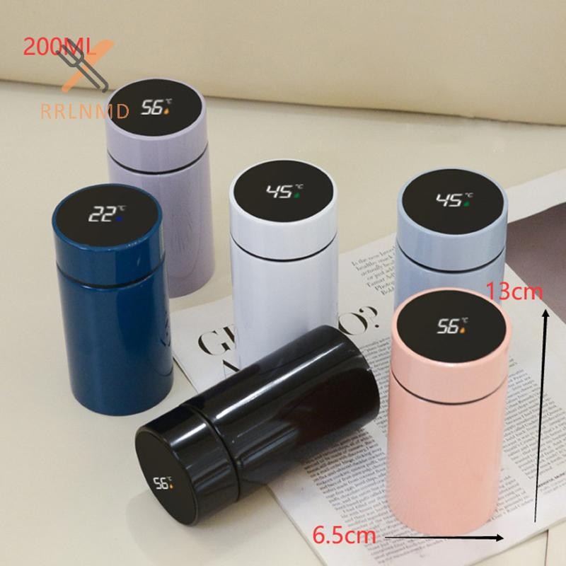 Rrlnmd 200ML Bình nước giữ nhiệt thông minh Hiển thị nhiệt độ thông minh Bình chân không bằng thép không gỉ Bình giữ nhiệt có bộ lọc Tee Cup MỚI
