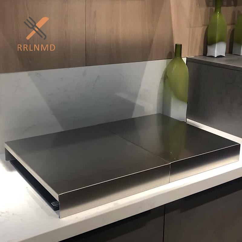 Rrlnmd Nồi cơm điện bằng thép không gỉ Khung bếp điện Giá đựng đồ nhà bếp Bếp Gas Tấm bảo vệ tấm MỚI